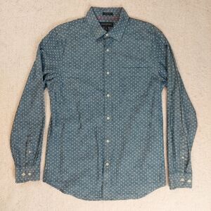 Banana Republic Slim Fit Chambray Cotton Shirt Medium Made in Sri Lanka